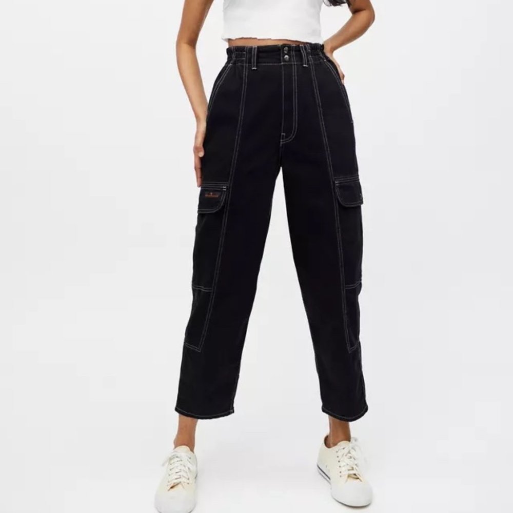 Urban Outfitters UO BDG Blaine High-Waisted Skate Jean – Black Denim